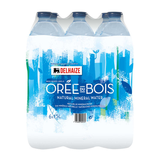 Eau minérale | Non pétillante | PET | 0,27 €/l | 6 x 1,5 l