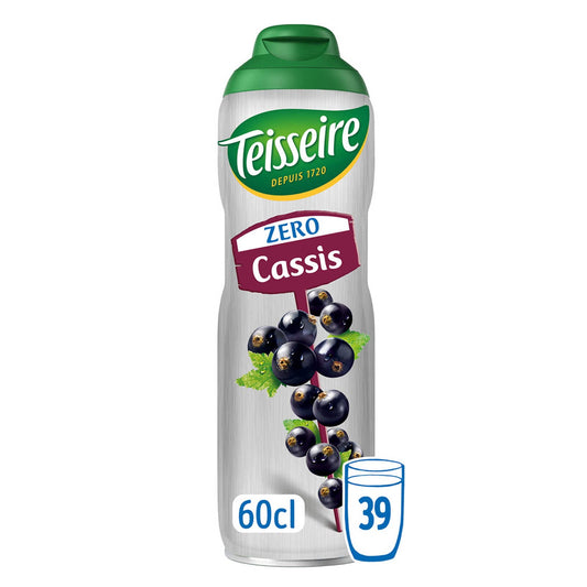 Sirop | Cassis | Zéro Sucres | 10,75 €/l | 60 cl