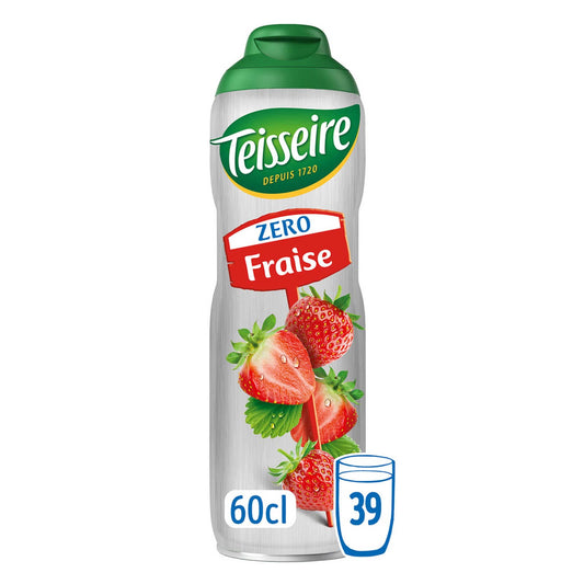 Sirop | Fraise | Zéro Sucres | 8,58 €/l | 60 cl