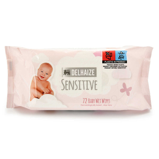 Lingettes | Bébé | Humide | Sensitive | 0,01 €/pc | 72 pc