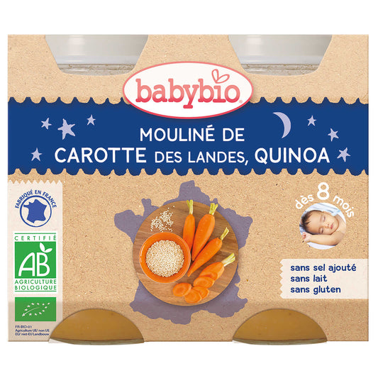 Repas | Carotte Quinoa | 8M | Bio | 9,98 €/kg | 400 gr