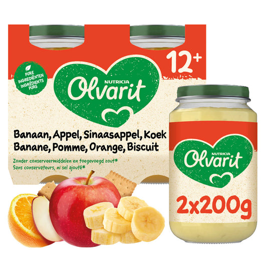 Panade | Banane Pomme Biscuit | 12M | 9,98 €/kg | 2 x 200 gr