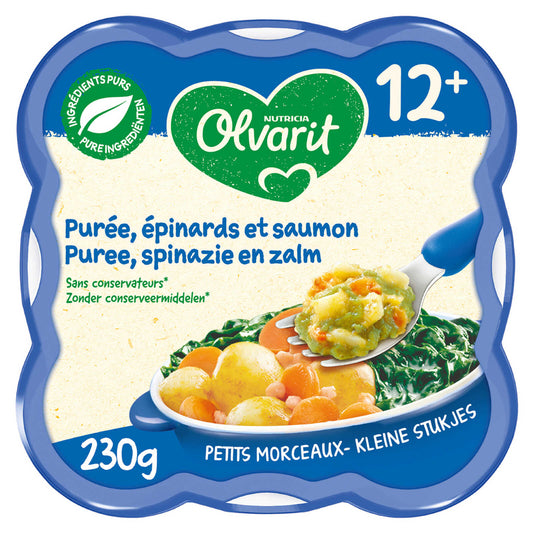 Repas | Puree Epinards Saumon | 12M | 13,26 €/kg | 230 gr