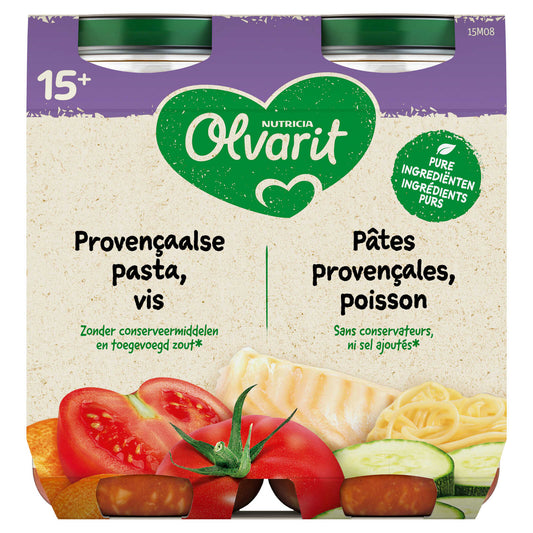 Repas | Pâtes provençales Poisson | 15M | 9,18 €/kg | 2 x 250 gr