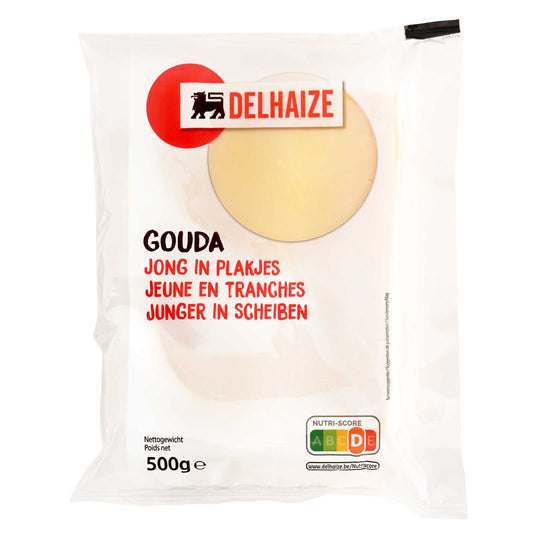 Fromage | Gouda | Jeune | Tranches | 7,50 €/kg | 500 gr