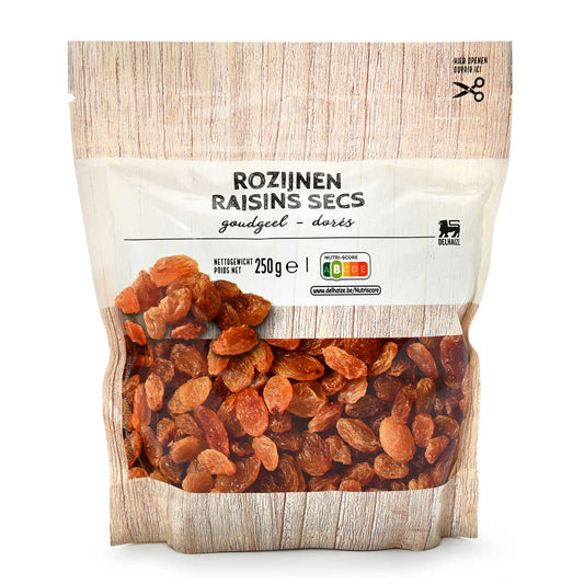 Raisins secs | Gold | 13,56 €/kg | 250 gr