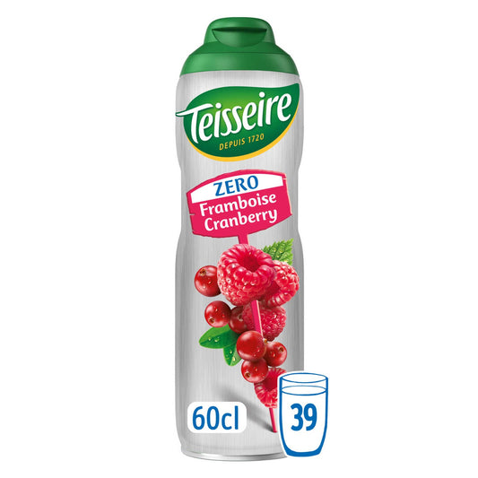 Sirop | Framboise - Cranberry | Zéro Sucres | 8,58 €/l | 60 cl