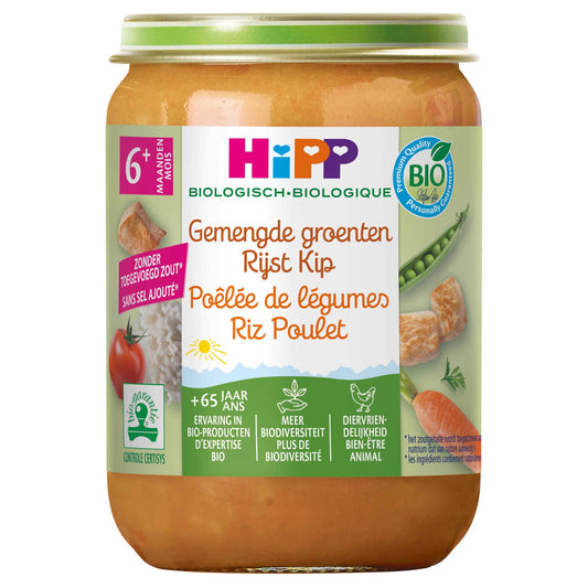 Repas | Légumes Poulet Riz | 6M | Bio | 10,47 €/kg | 190 gr