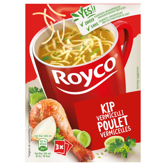 Soupe | Poulet | Vermicelli | 64,40 €/kg | 3 x 10,3 gr