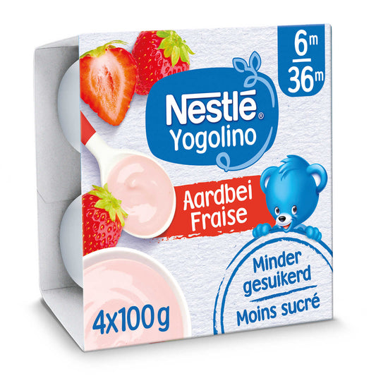 Laitage | Fraise | Bébé | 6 mois | 6,63 €/kg | 4 x 100 gr