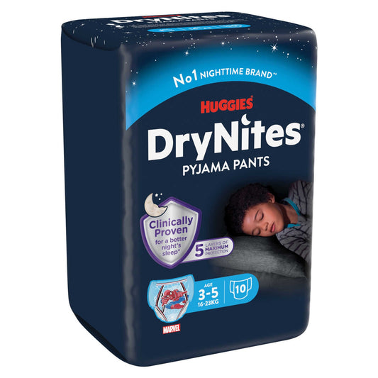 Culottes de nuit | Garçon | Absorbant | 3-5 ans | 0,70 €/pc | 10 pc