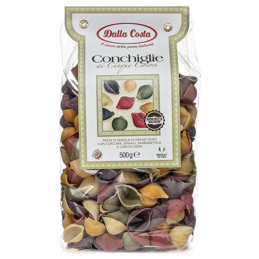 Conchiglie | 5 couleur | 6,38 €/kg | 500 gr