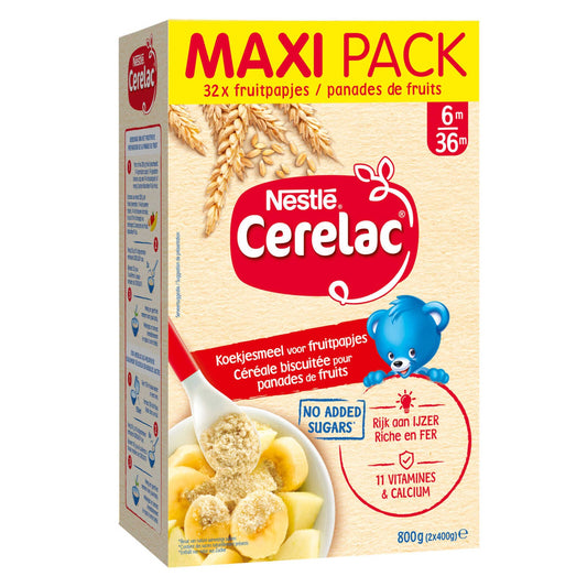 Céréale Biscuitée | Bébé | 4 mois | Maxi pack | 9,49 €/kg | 800 gr