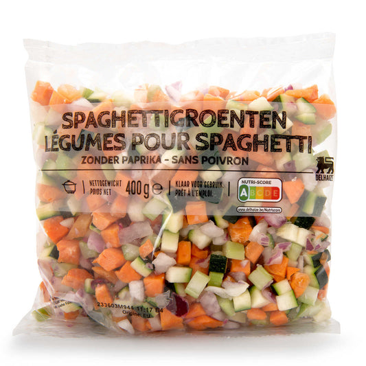 Légumes spaghetti sans poivrons | 4,98 €/kg | 400 gr