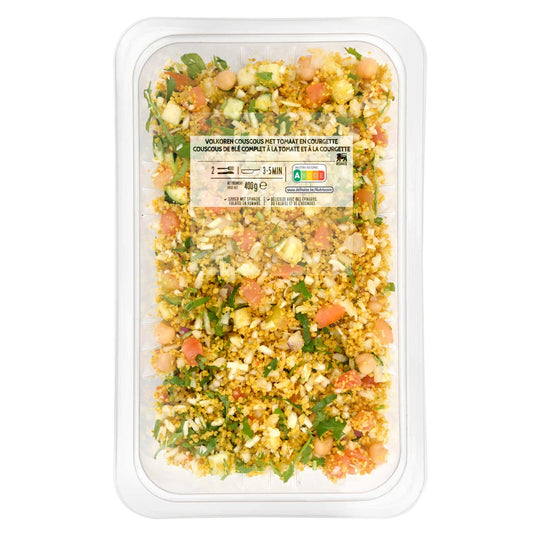 Couscous de blé | Tomates | Courgettes | 9,98 €/kg | 400 gr