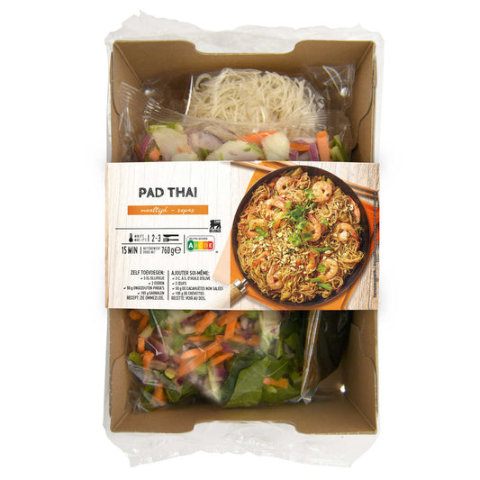 Boîte de repas | Pré-coupé | Pad thai | 9,07 €/kg | 760 gr