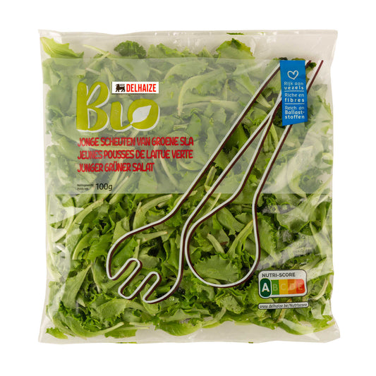 Jeunes pousses de laitue verte | Bio | 19,90 €/kg | 100 gr