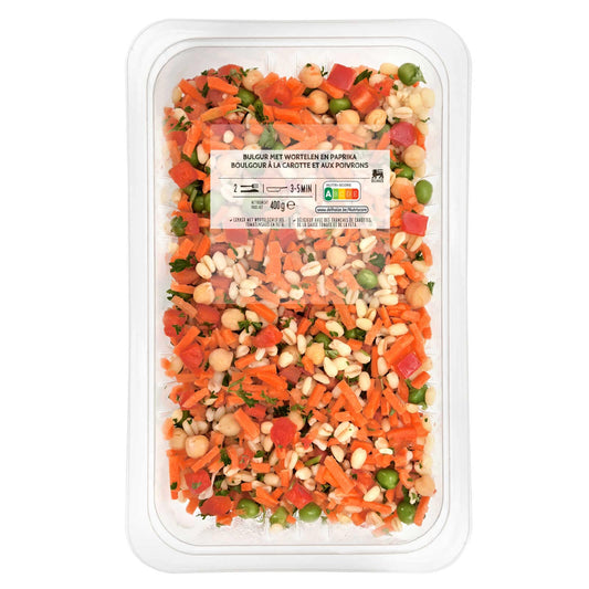 Boulgour complet | Carotte jaune | Poivron | 9,98 €/kg | 400 gr
