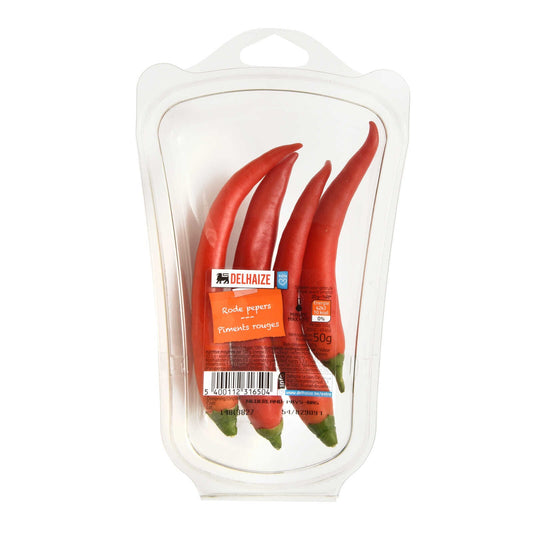 Piments | Rouges | Emballés | 27,00 €/kg | 50 gr