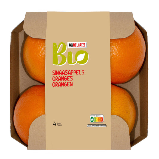 Oranges de table | 4 pièces | Bio | 3,99 €/kg | 1 kg