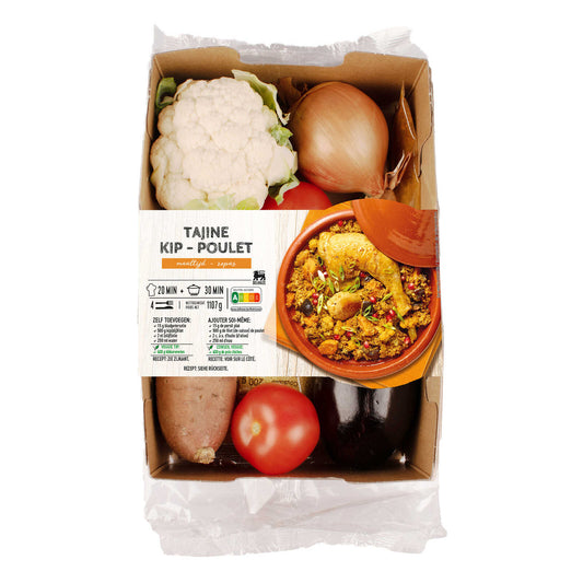 Boîte de repas |Poulet | Tajine | 5,32 €/kg | 1,107 kg