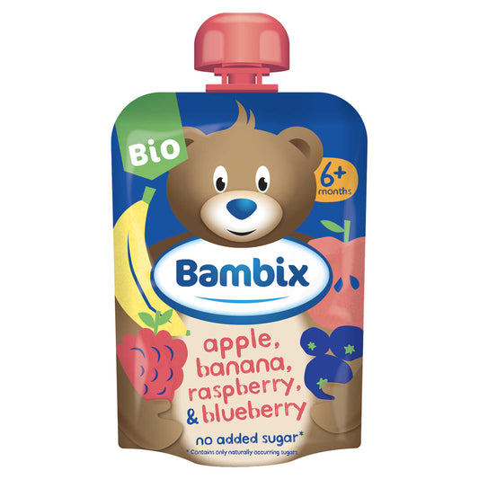 Gourde | Framboise Myrtille | 6M+ | Bio | 14,50 €/kg | 100 gr