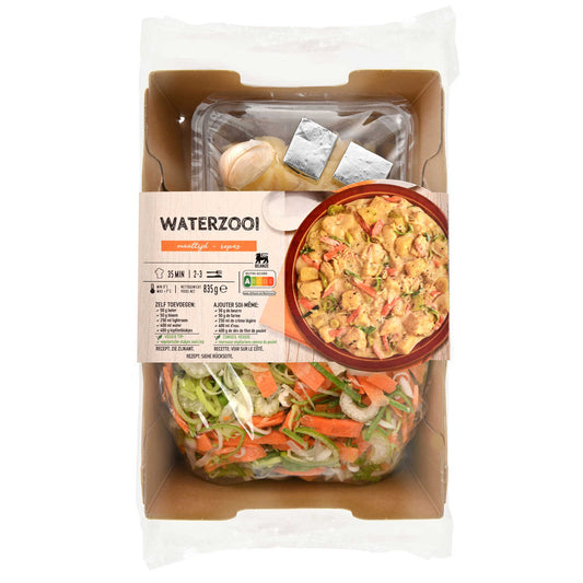 Boîte de repas | Pré-coupé| Waterzooi | 8,25 €/kg | 835 gr