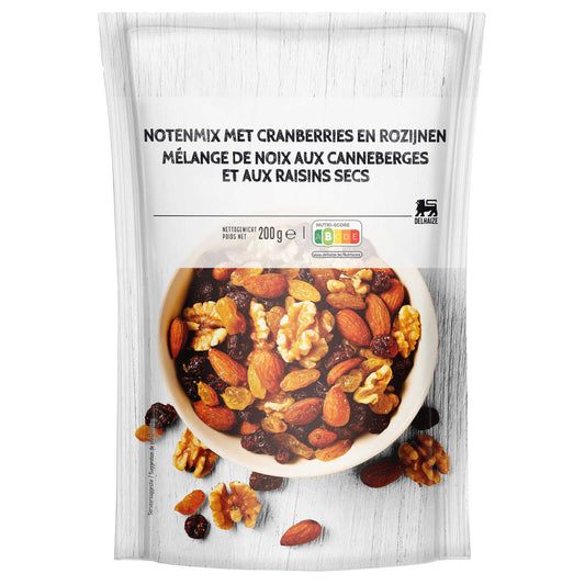 Noix | avec canneberges | raisin | 13,95 €/kg | 200 gr