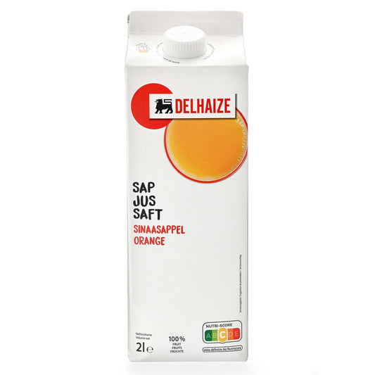 Jus | Orange | Sans pulpe | 2,10 €/l | 2 l