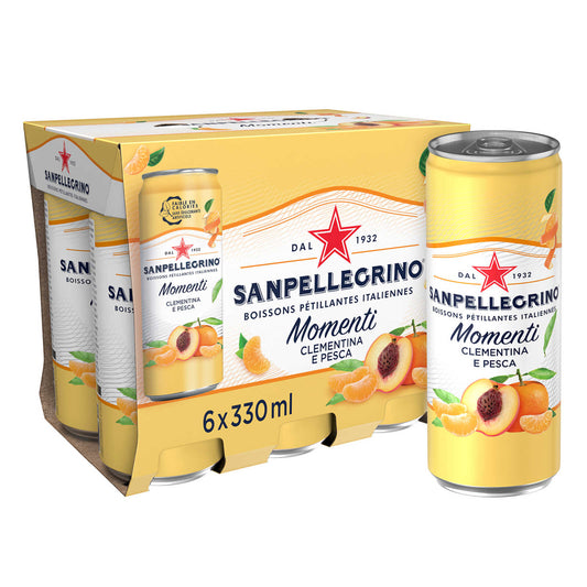 Clémentine et pêche | 2,87 €/l | 6 x 33 cl