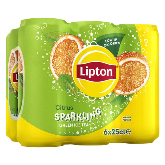 Lipton | Pétillant | Citron Vert | 3,33 €/l | 6 x 25 cl