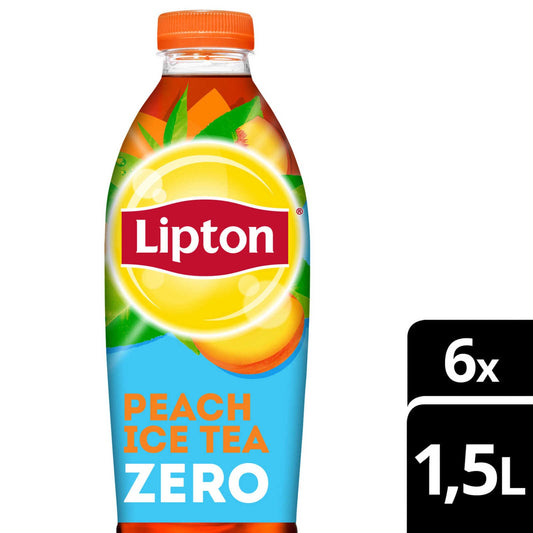 Ice Tea | Non pétillant | Pêche | Sans sucre | 1,79 €/l | 6 x 1,5 l