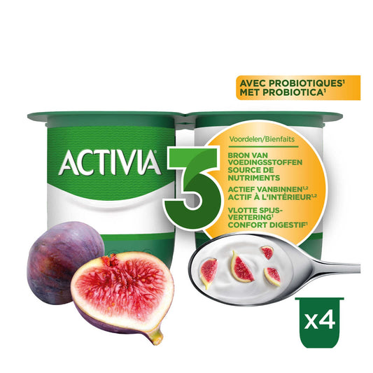 Yaourt | Figues | Bifidus | Probiotiques | 6,70 €/kg | 4 x 125 gr