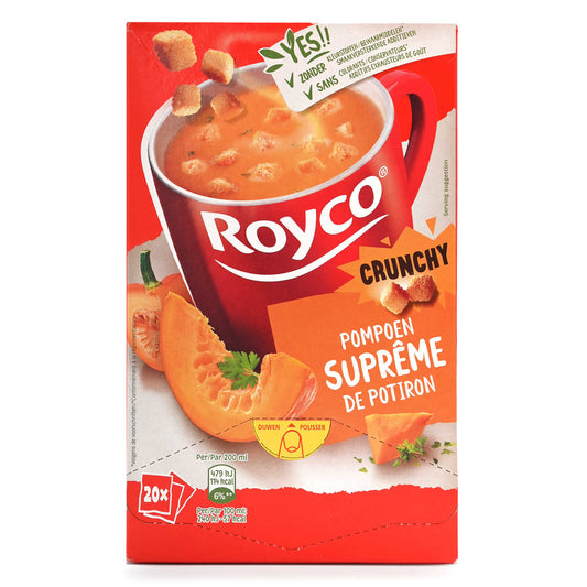 Minute Soupe | Crunchy | Potiron | Suprême | 32,20 €/kg | 20 x 22,5 gr