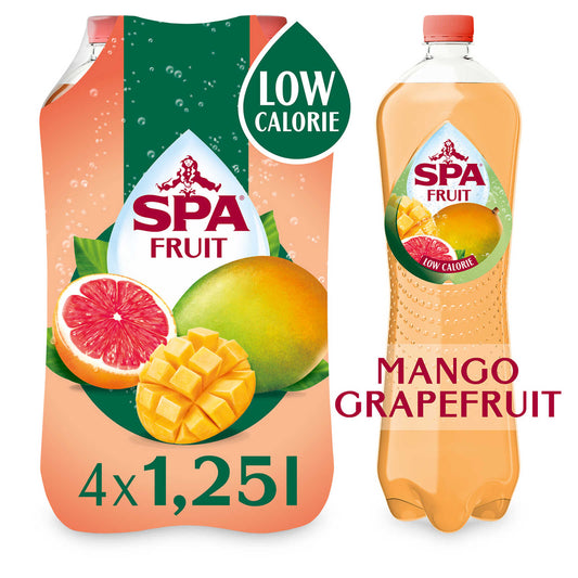 Limonade | Mango-Grapefruit | Pétillant | Pet | 1,72 €/l | 4 x 1,25 l