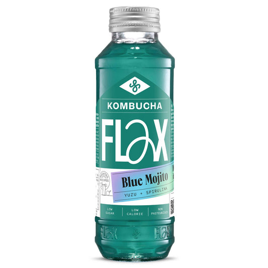 Flax | Kombucha mocktail | Blue mojito | 7,55 €/l | 33 cl