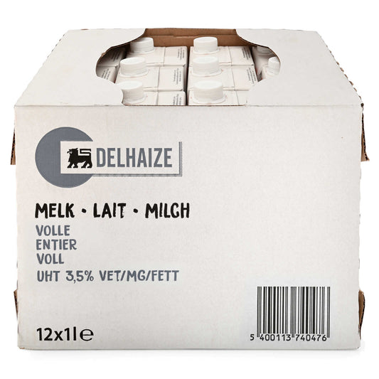 Lait | Entier | 0,89 €/l | 12 x 1 l