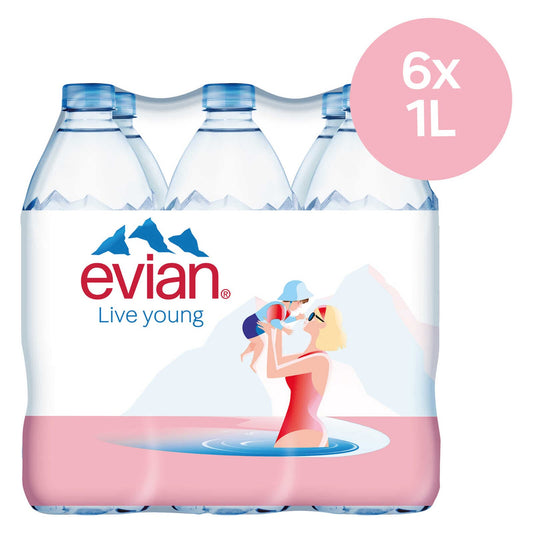 Eau minérale | Non pétillante | PET | 0,93 €/l | 6 x 1 l