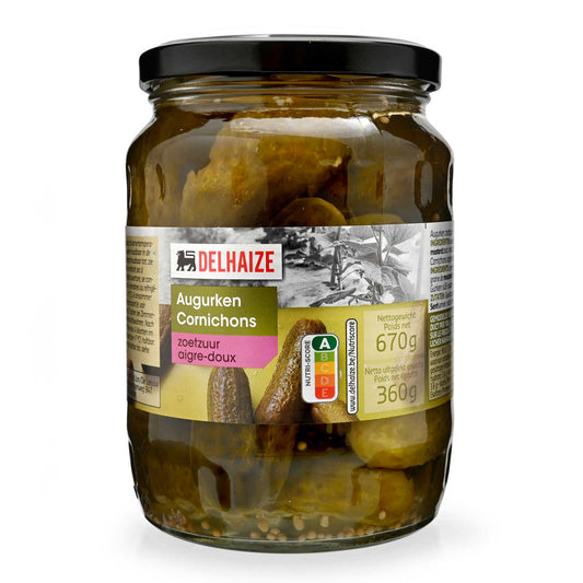 Cornichon | Aigre-doux | 2,92 €/kg | 360 gr