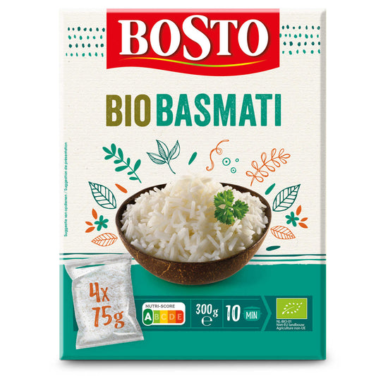 Riz | | Basmati | Bio | Sachet Cuisson | 7,97 €/kg | 4 x 75 gr