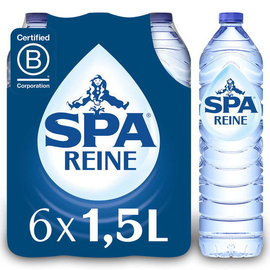 Eau minérale | Non pétillante | PET | 0,60 €/l | 6 x 1,5 l
