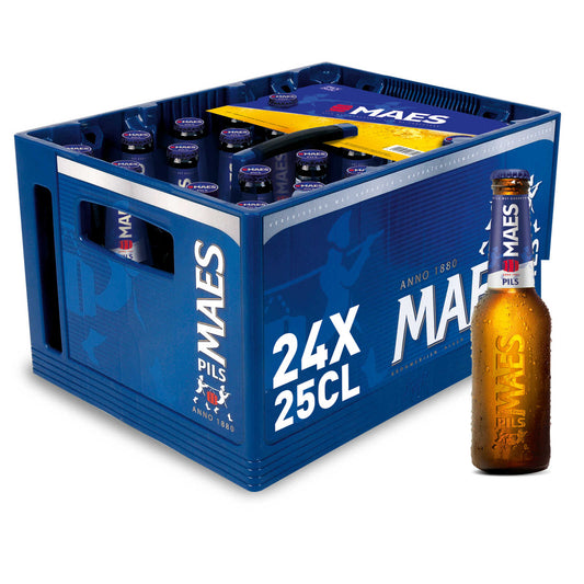 Bière blonde | Pils | 5,2% ALC. | Bac | 2,60 €/l | 24 x 25 cl