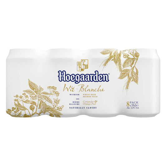 Bière blanche | 4,9% alc | Canette | 3,96 €/l | 8 x 33 cl