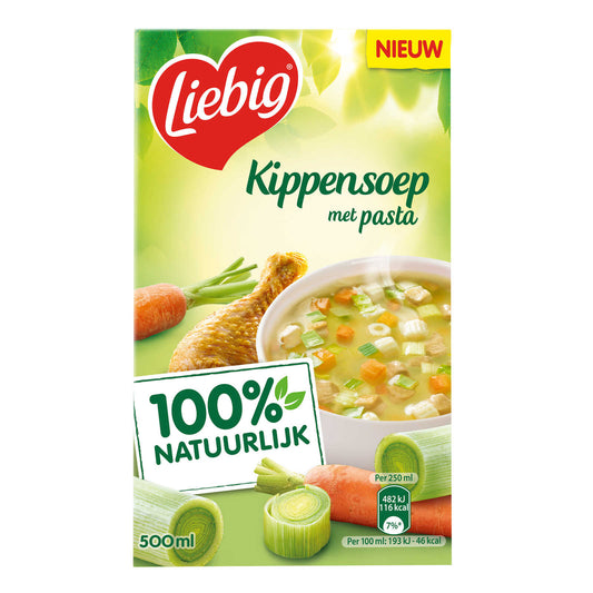 Soupe| Poulet | Pates | 6,38 €/l | 50 cl