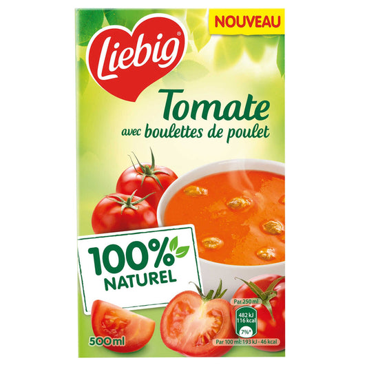 Soupe | Tomates | Poulet-Boulettes | 6,30 €/l | 50 cl