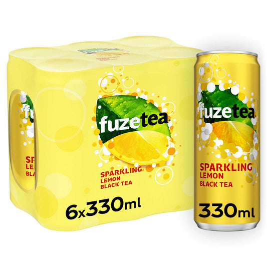 Pétillant | Thé noir | Lemon | Canette | 2,62 €/l | 6 x 33 cl