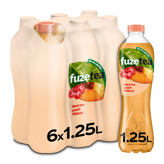 Thé noir | Peach Hibiscus | PET | 1,64 €/l | 6 x 1,25 l