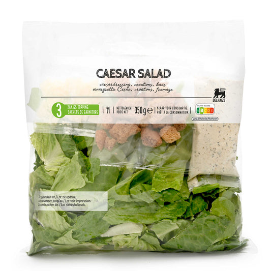 Salade césar avec dressing | 11,40 €/kg | 350 gr