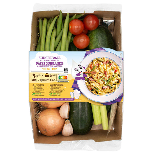 Boïîte de repas | Pâtes créme à la guirland | 4,92 €/kg | 1,176 kg