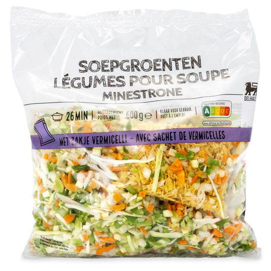 Légumes soupe | Minestrone avec pâtes | 6,65 €/kg | 600 gr